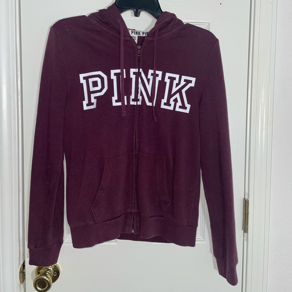 VS Pink maroon red jacket
